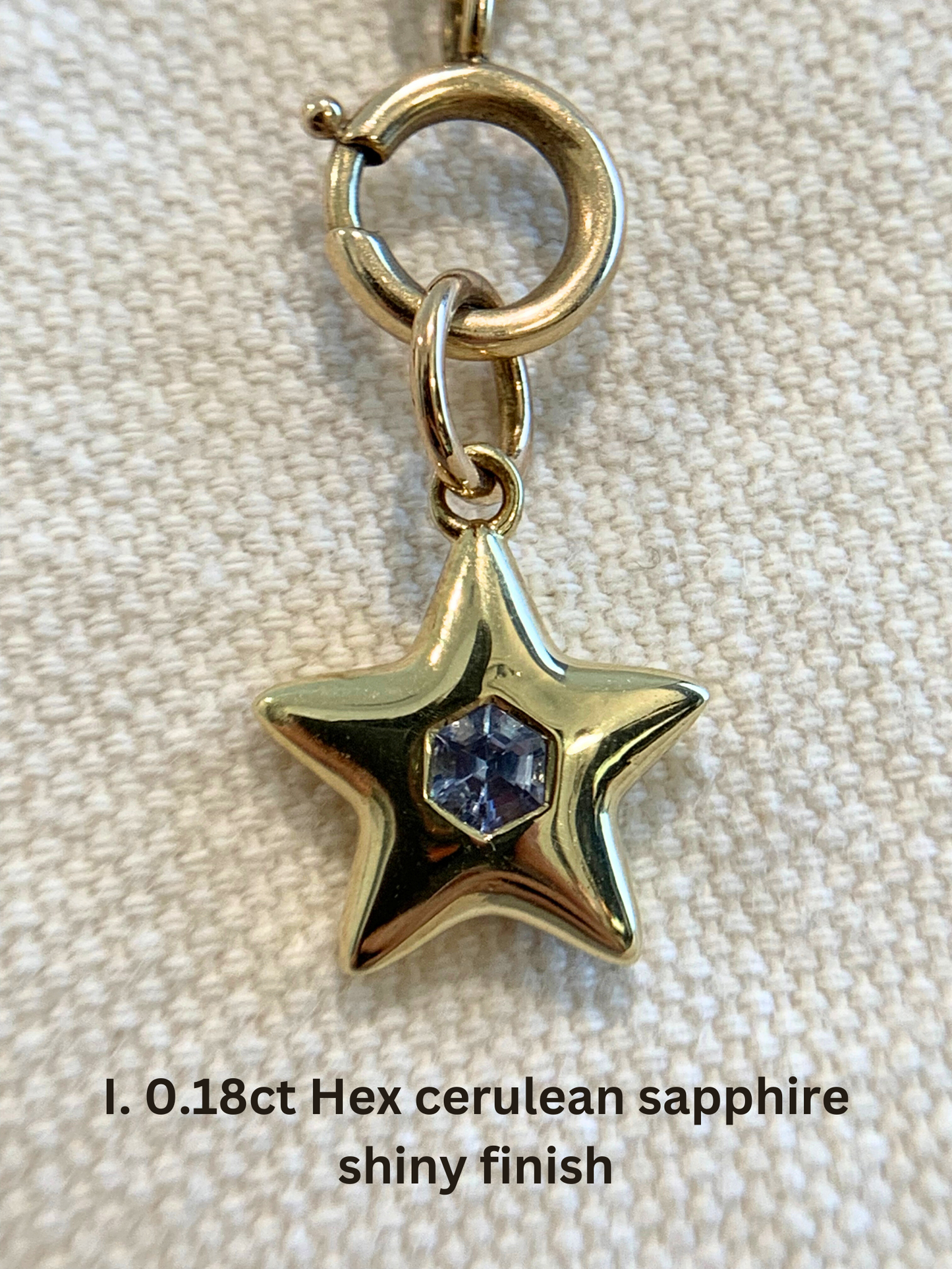 18k Little Star© volume 11: old cut diamonds & limited Hex edition sapphires