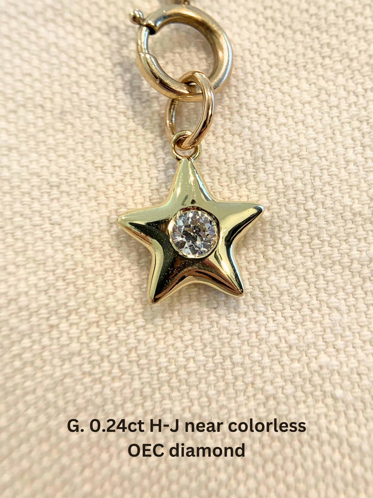 18k Little Star© volume 12: old cut diamonds, limited Hex edition sapphires, emerald