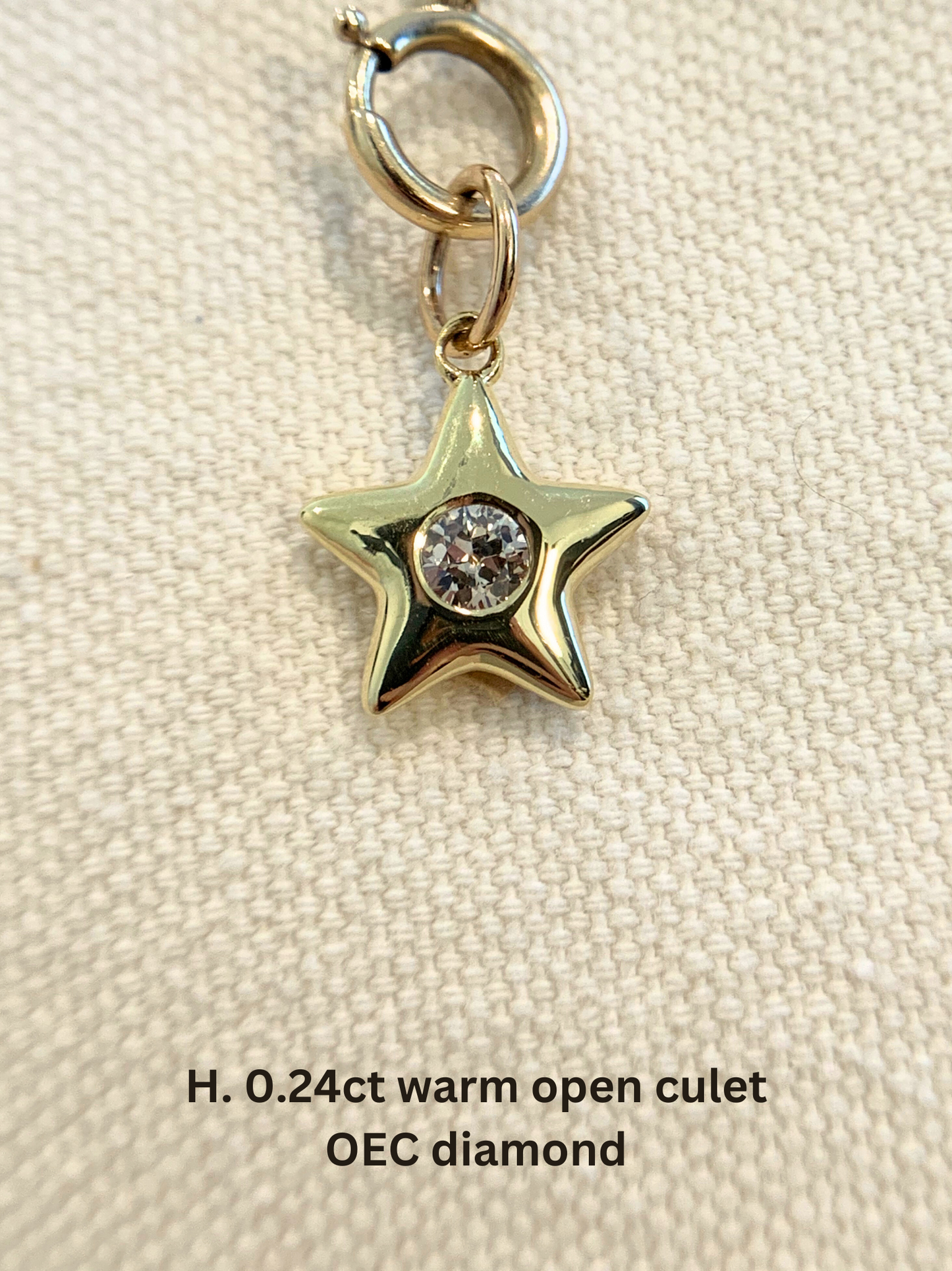 18k Little Star© volume 12: old cut diamonds, limited Hex edition sapphires, emerald