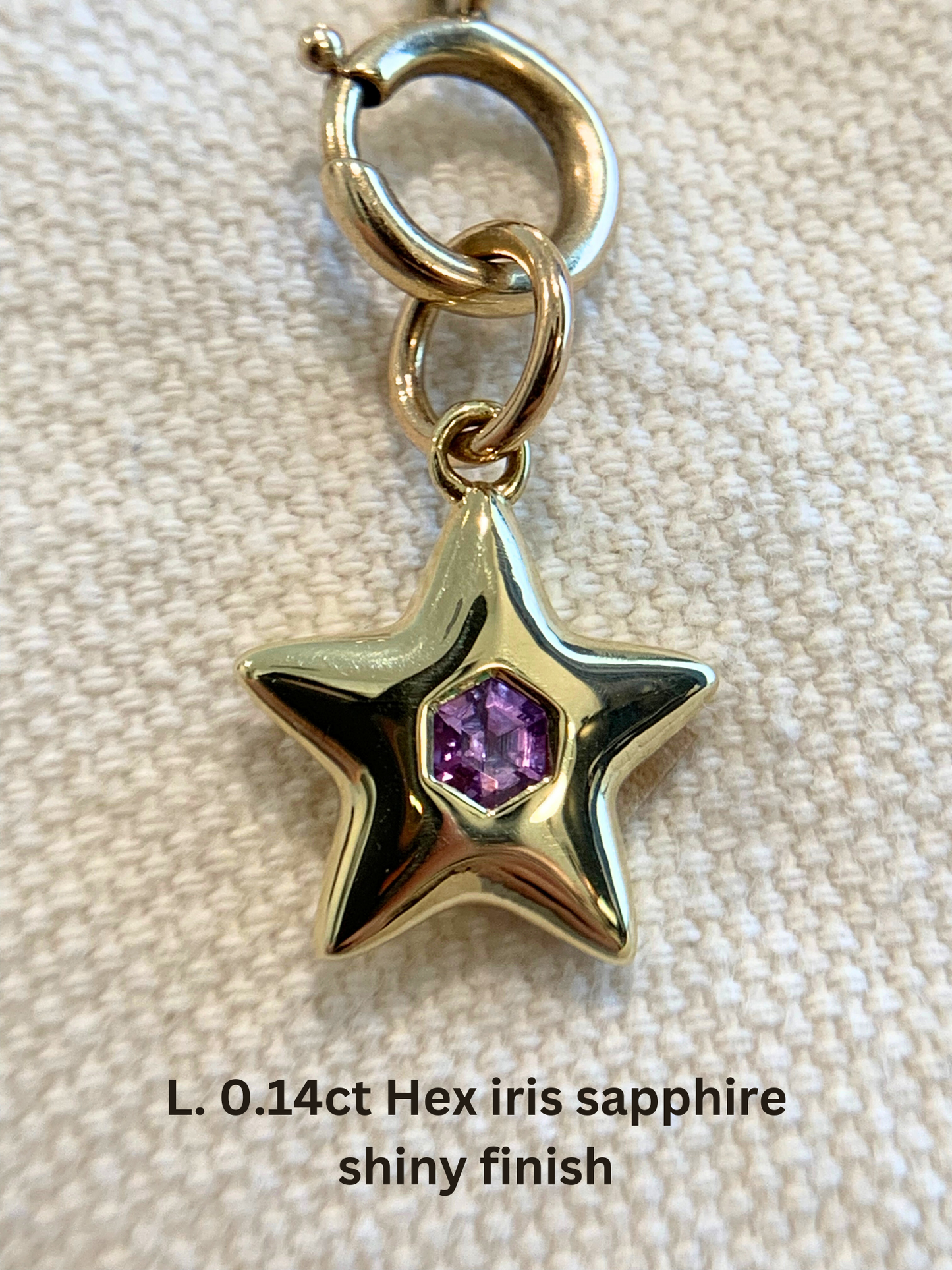 18k Little Star© volume 11: old cut diamonds & limited Hex edition sapphires
