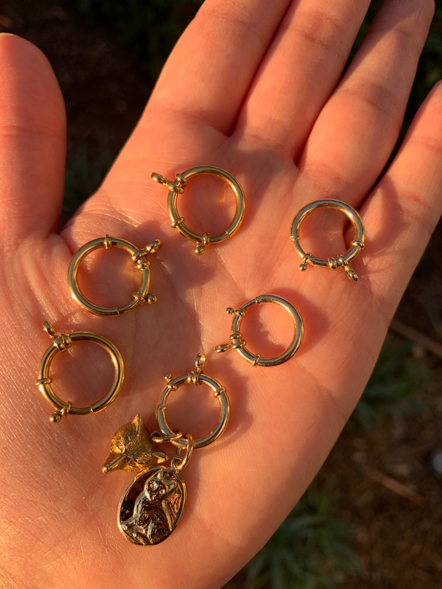 14k Bolt clasps (choice of two styles)