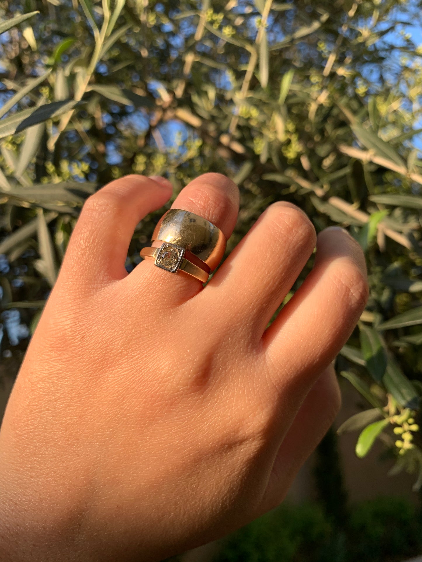 "The Classics" 14k yellow gold 10mm-wide cigar band