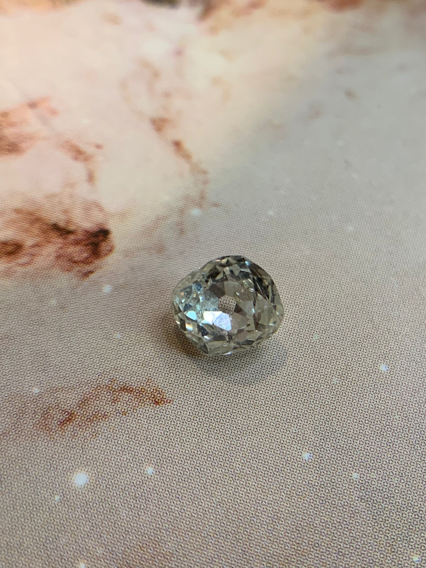 Amanda T. custom order - star 30. 0.49ct "When the Moon Hatched" slanted OMC in 18k yellow gold Little Star- shiny finish