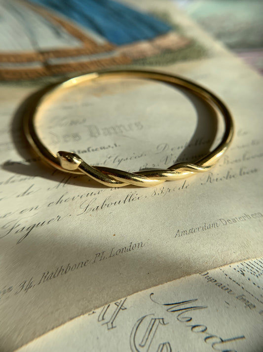 "Familiar" Snake bangle bracelet (Made to order)