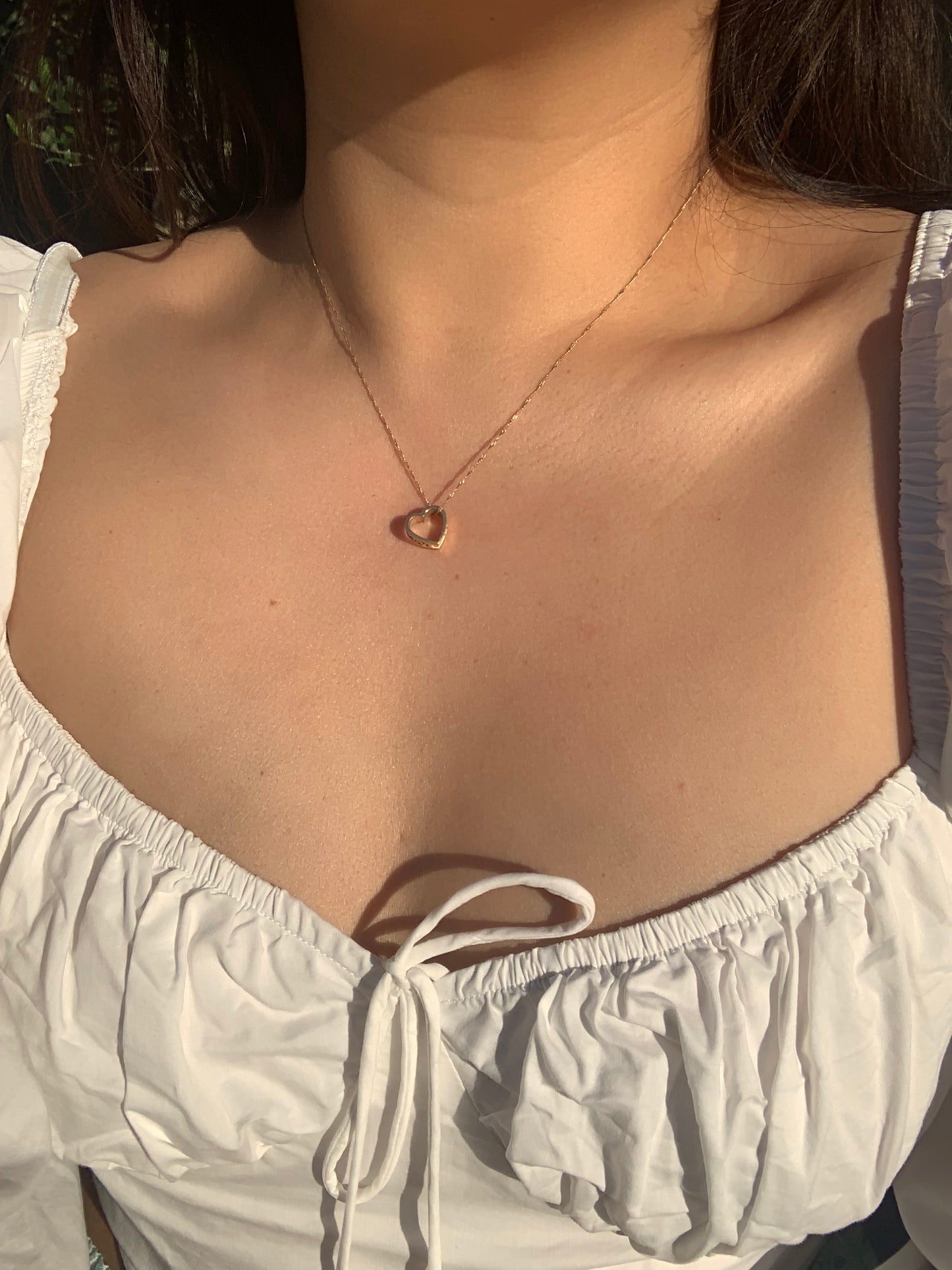 "Hidden Love" 10k pendant and chain set