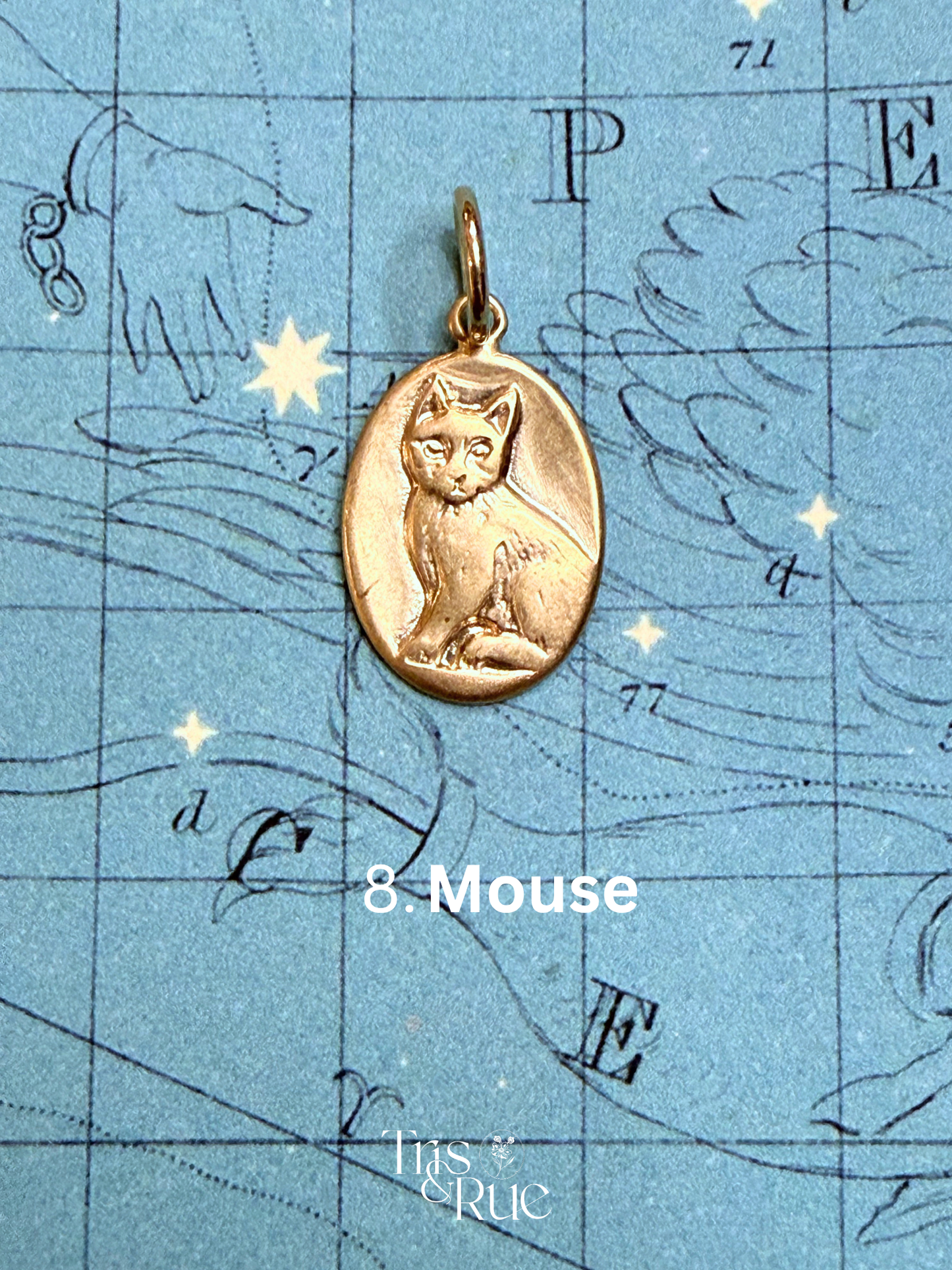 14k yellow gold Neko Medallion (First nine cats ready to ship)