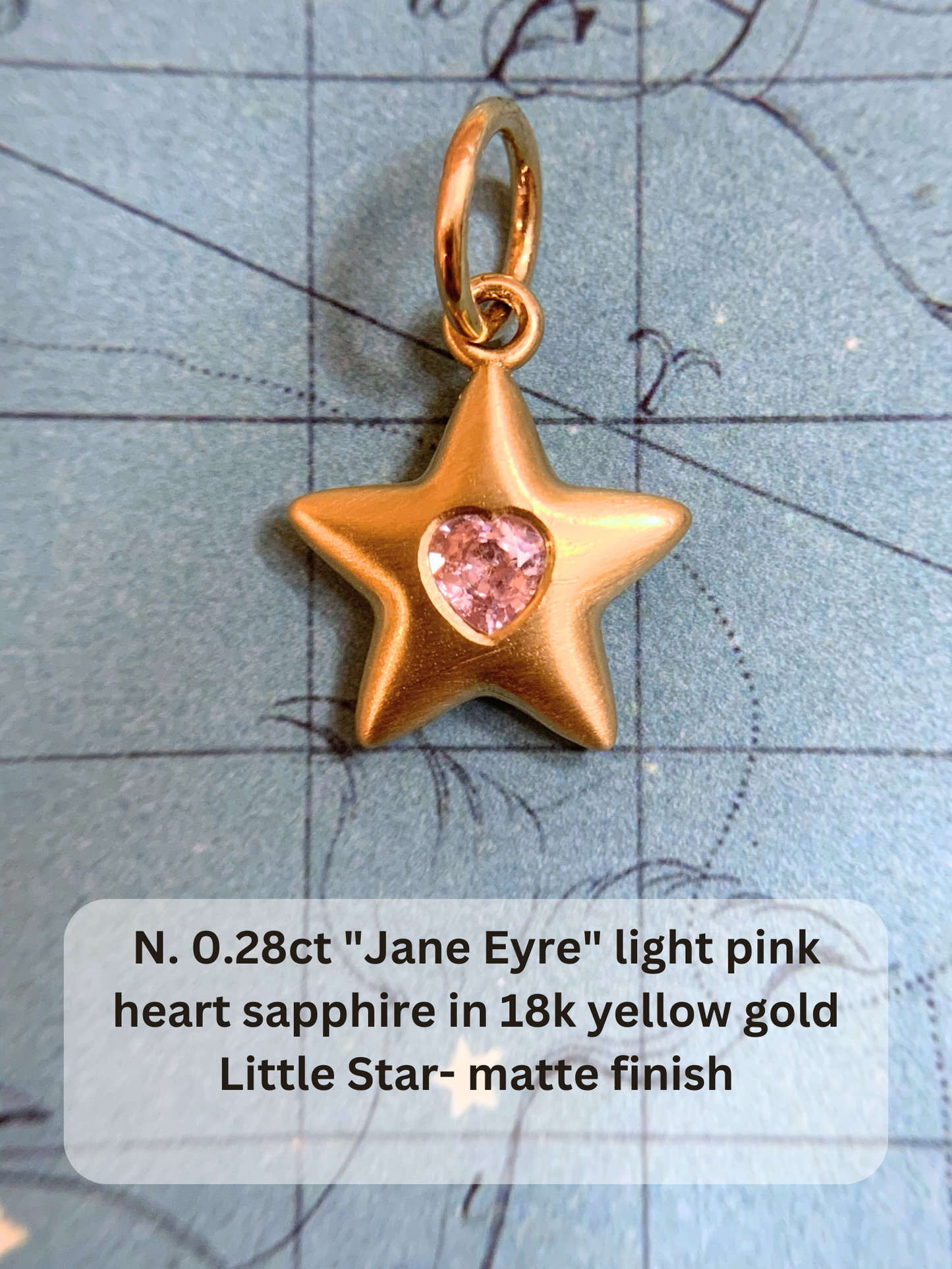 18k Little Star© volume 17 old cut diamonds, multicolor sapphires, rubies, emerald, garnets