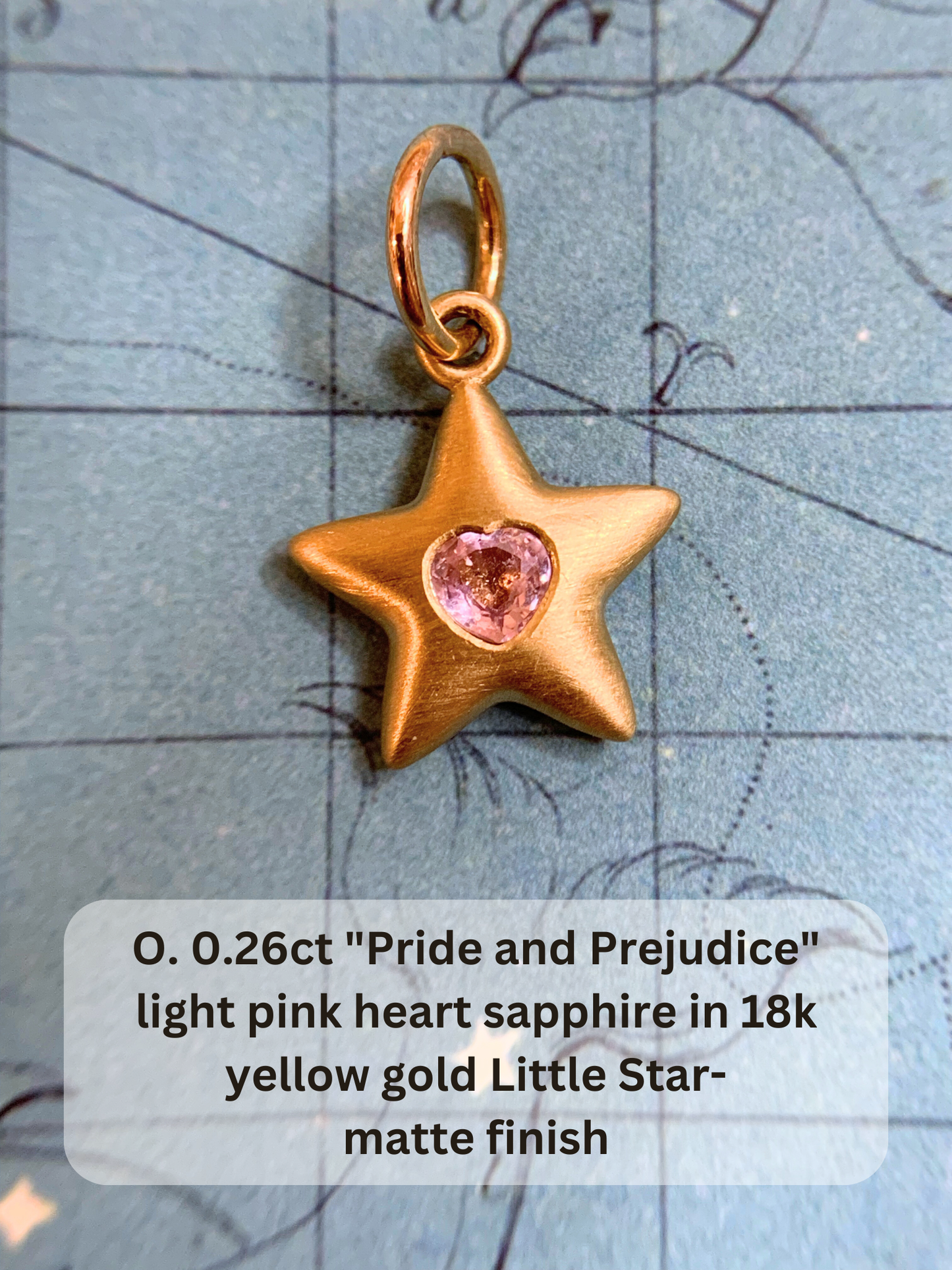 18k Little Star© volume 17 old cut diamonds, multicolor sapphires, rubies, emerald, garnets