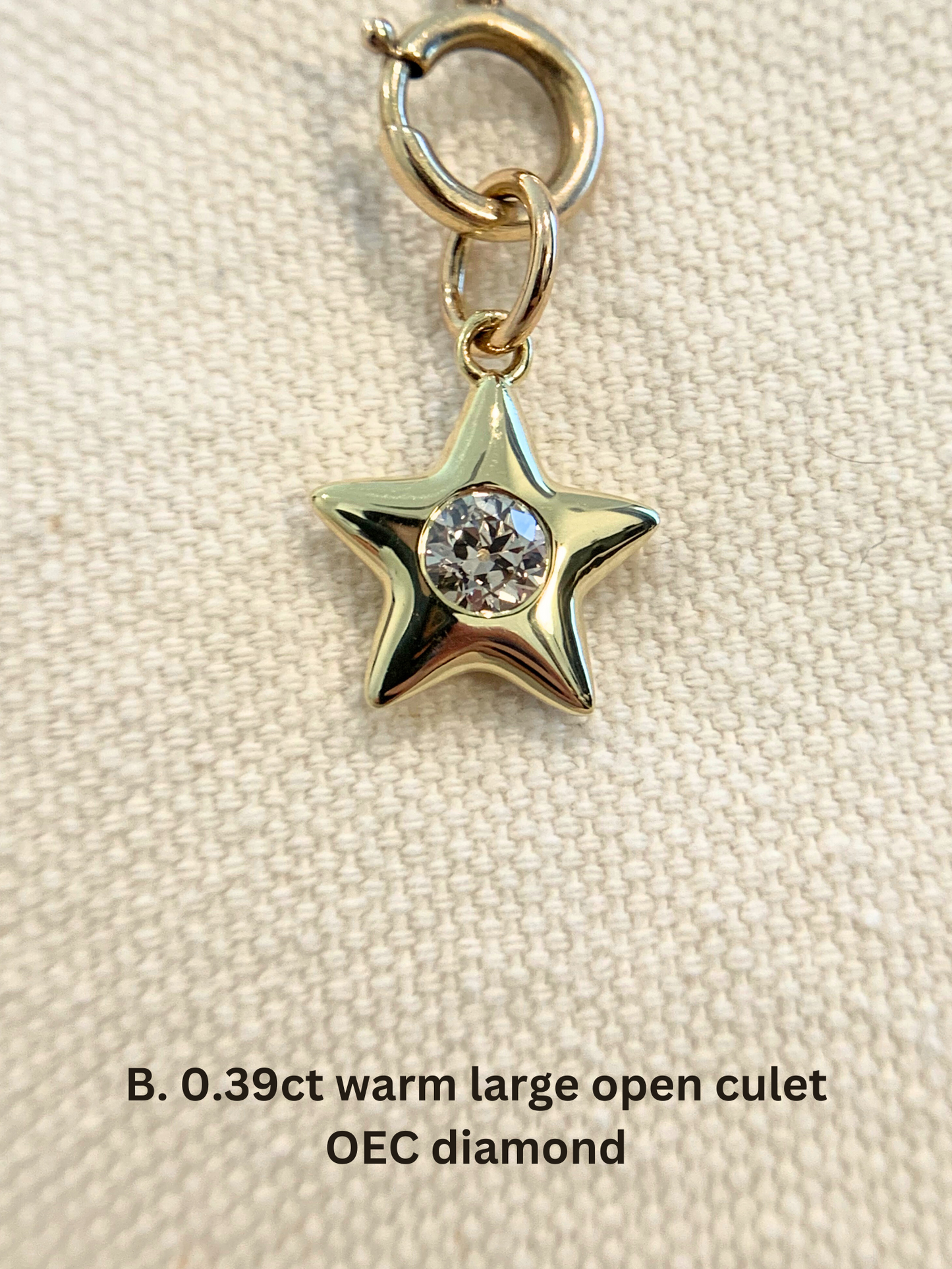18k Little Star© volume 12: old cut diamonds, limited Hex edition sapphires, emerald