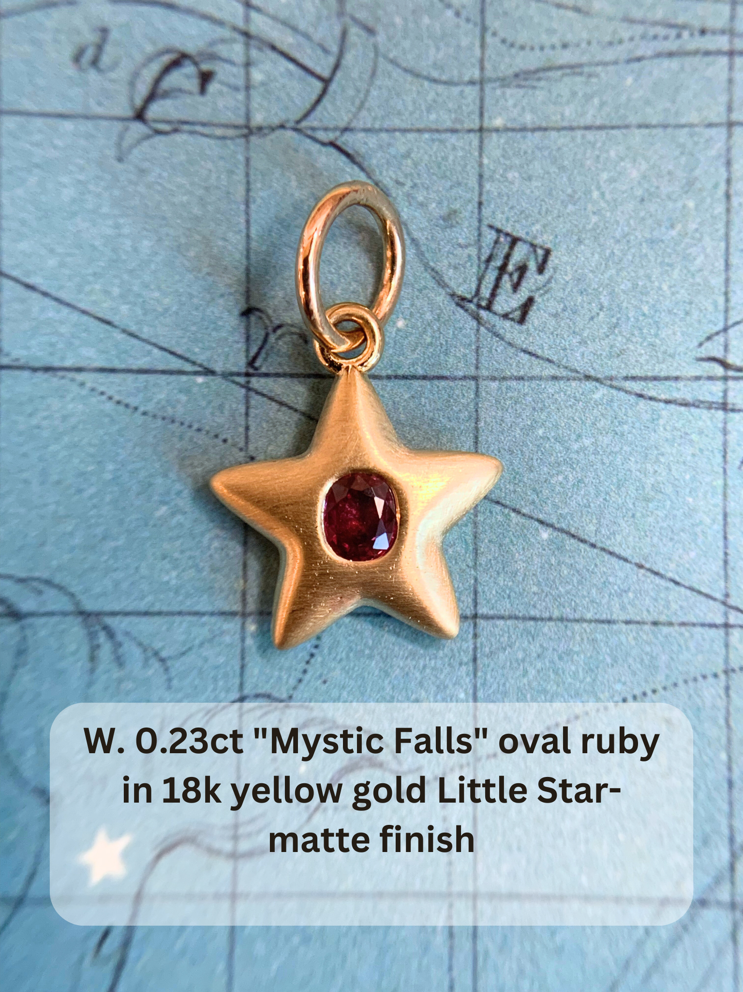 18k Little Star© volume 16 old cut diamonds, Mother Stars, heart edition sapphires, multicolor sapphires, emerald, garnet