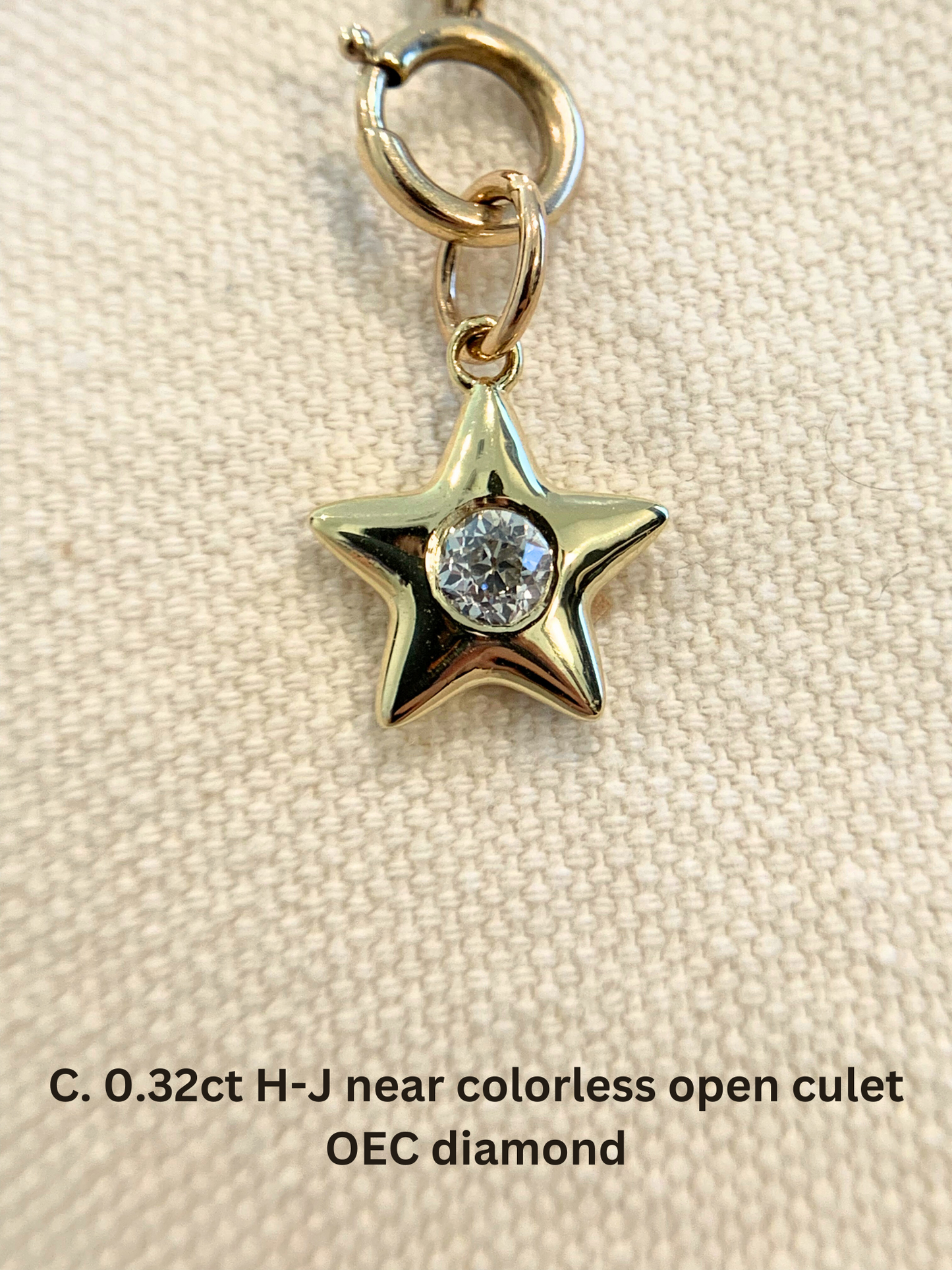 18k Little Star© volume 12: old cut diamonds, limited Hex edition sapphires, emerald