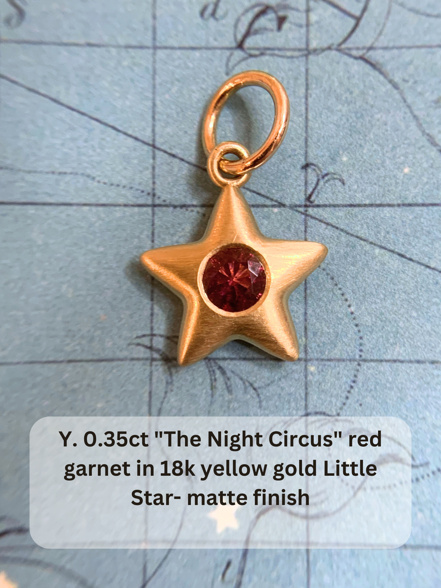 18k Little Star© volume 17 old cut diamonds, multicolor sapphires, rubies, emerald, garnets