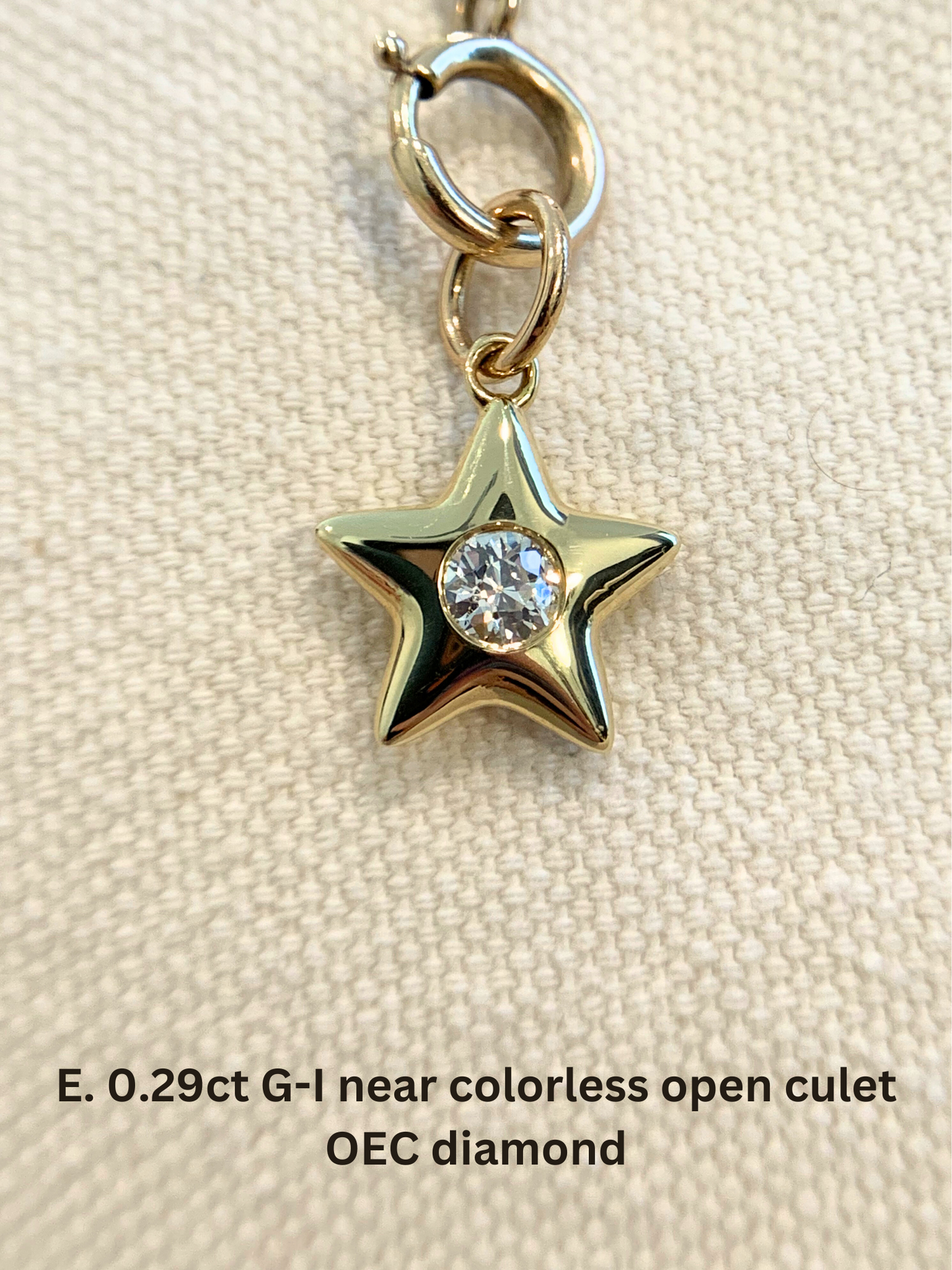 18k Little Star© volume 12: old cut diamonds, limited Hex edition sapphires, emerald