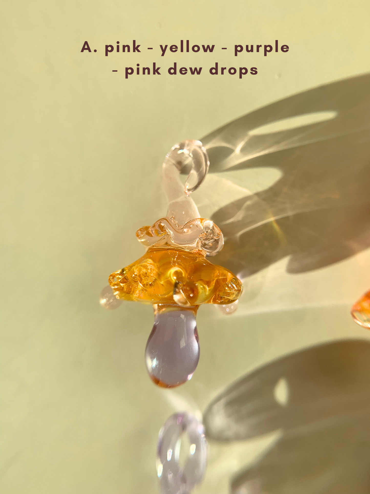 Mystical Mushrooms | Handmade lampwork glass art, each one of a kind