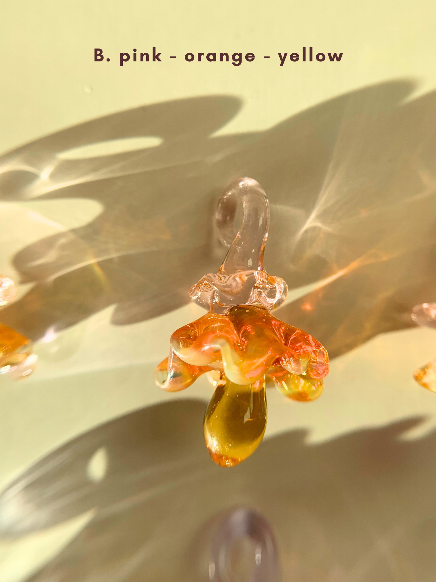 Mystical Mushrooms | Handmade lampwork glass art, each one of a kind