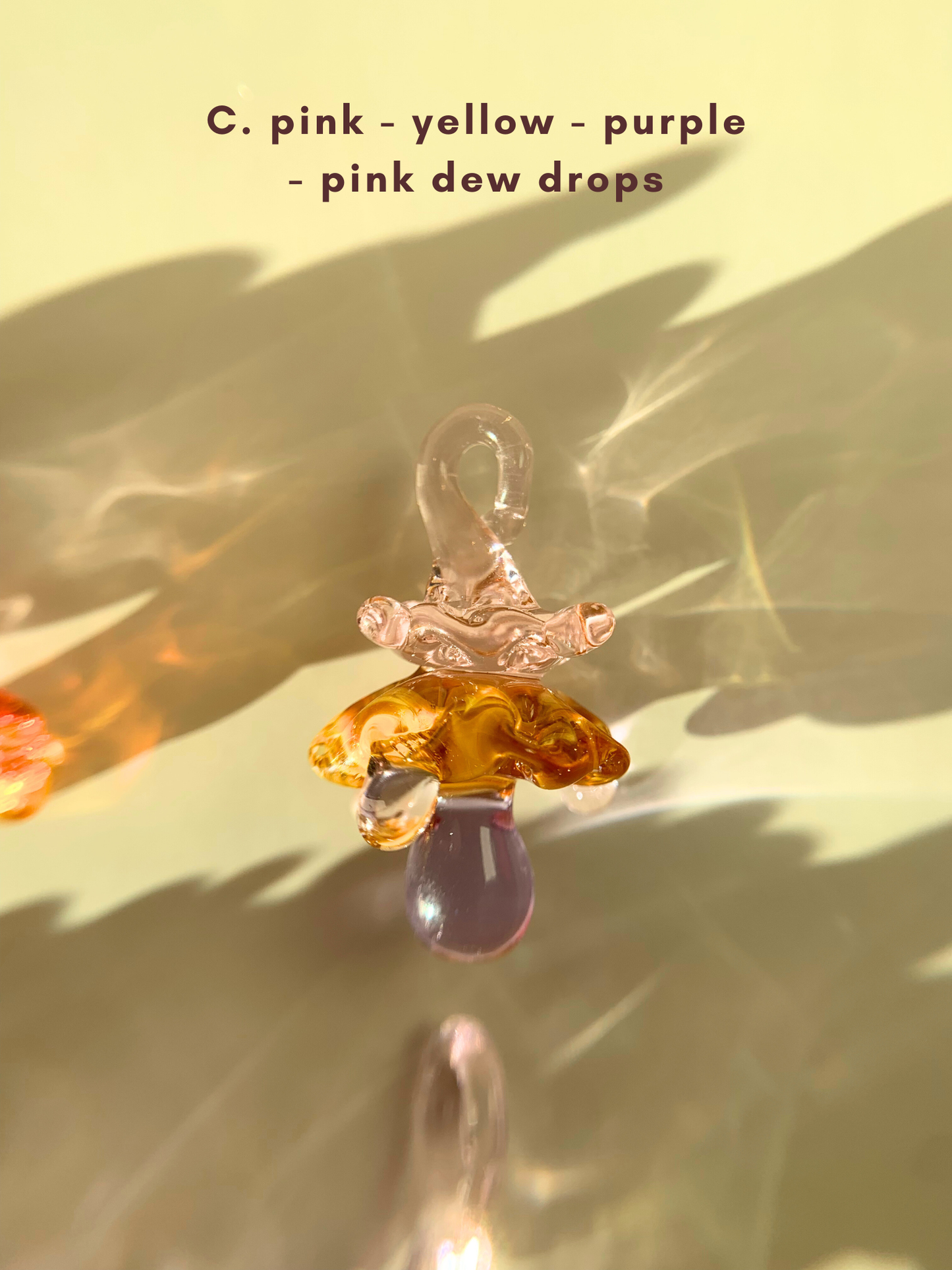 Mystical Mushrooms | Handmade lampwork glass art, each one of a kind