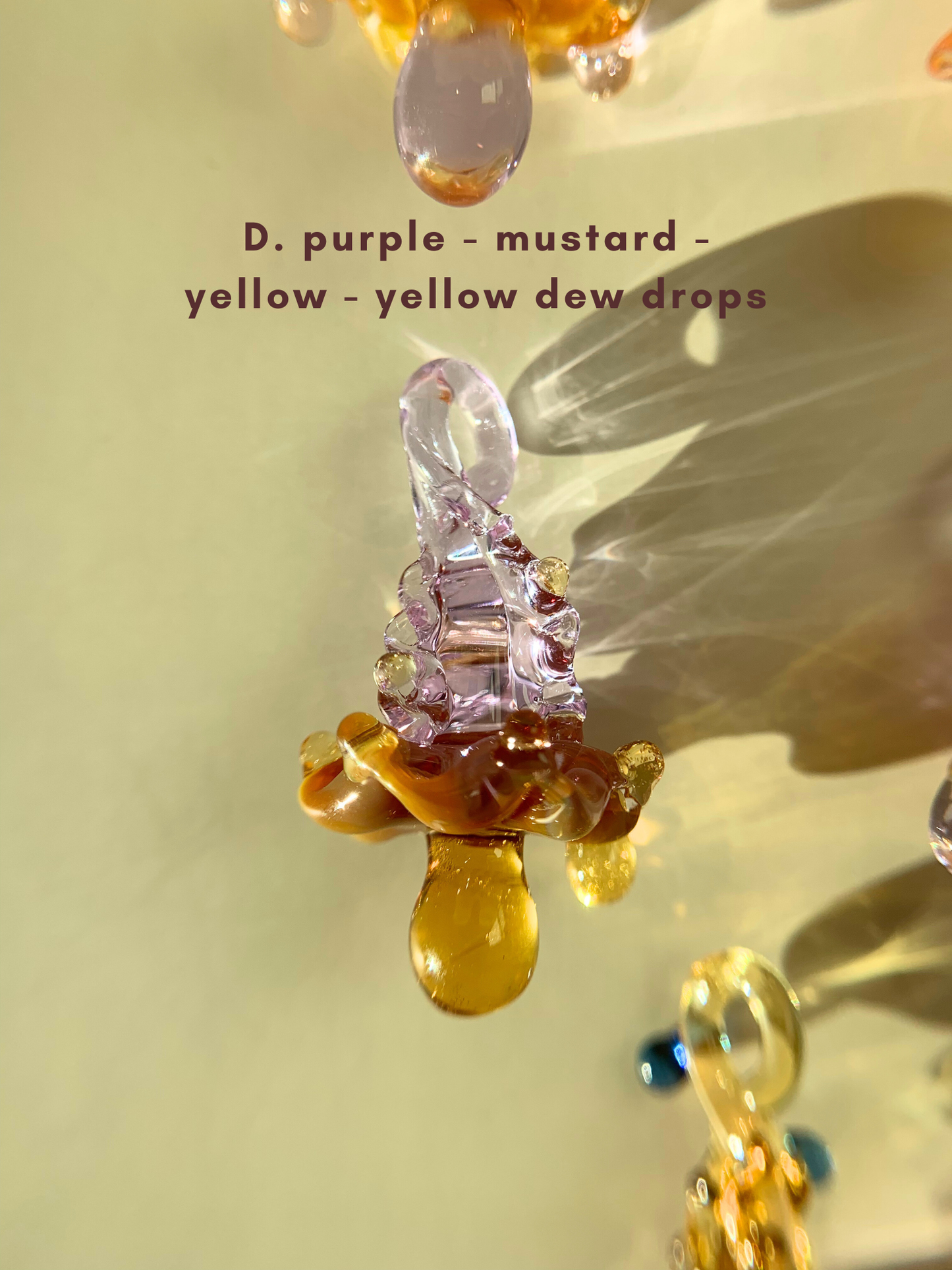 Mystical Mushrooms | Handmade lampwork glass art, each one of a kind