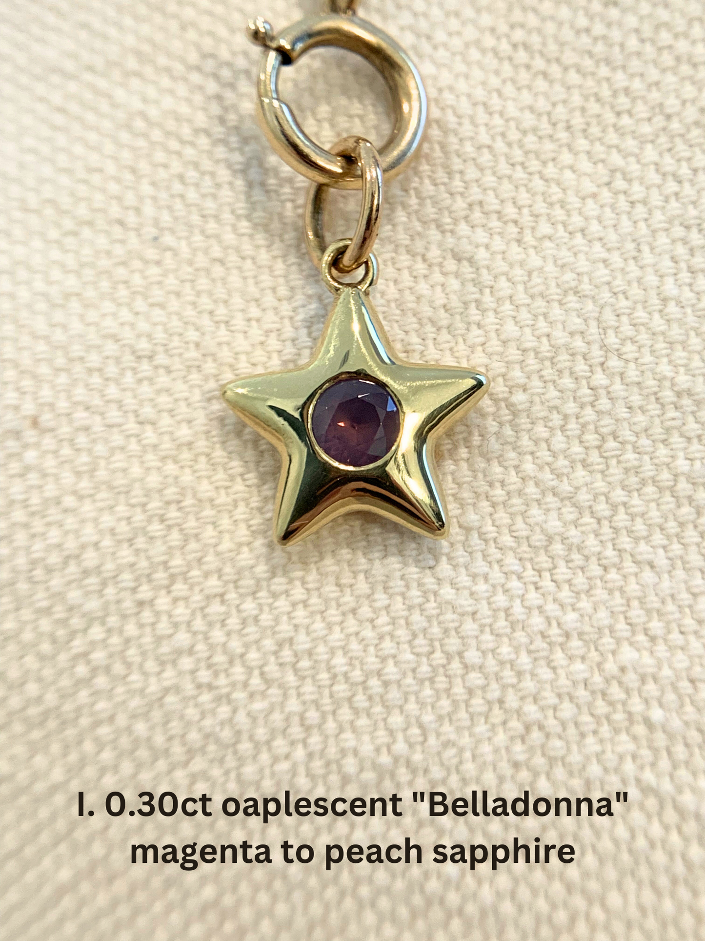 18k Little Star© volume 12: old cut diamonds, limited Hex edition sapphires, emerald