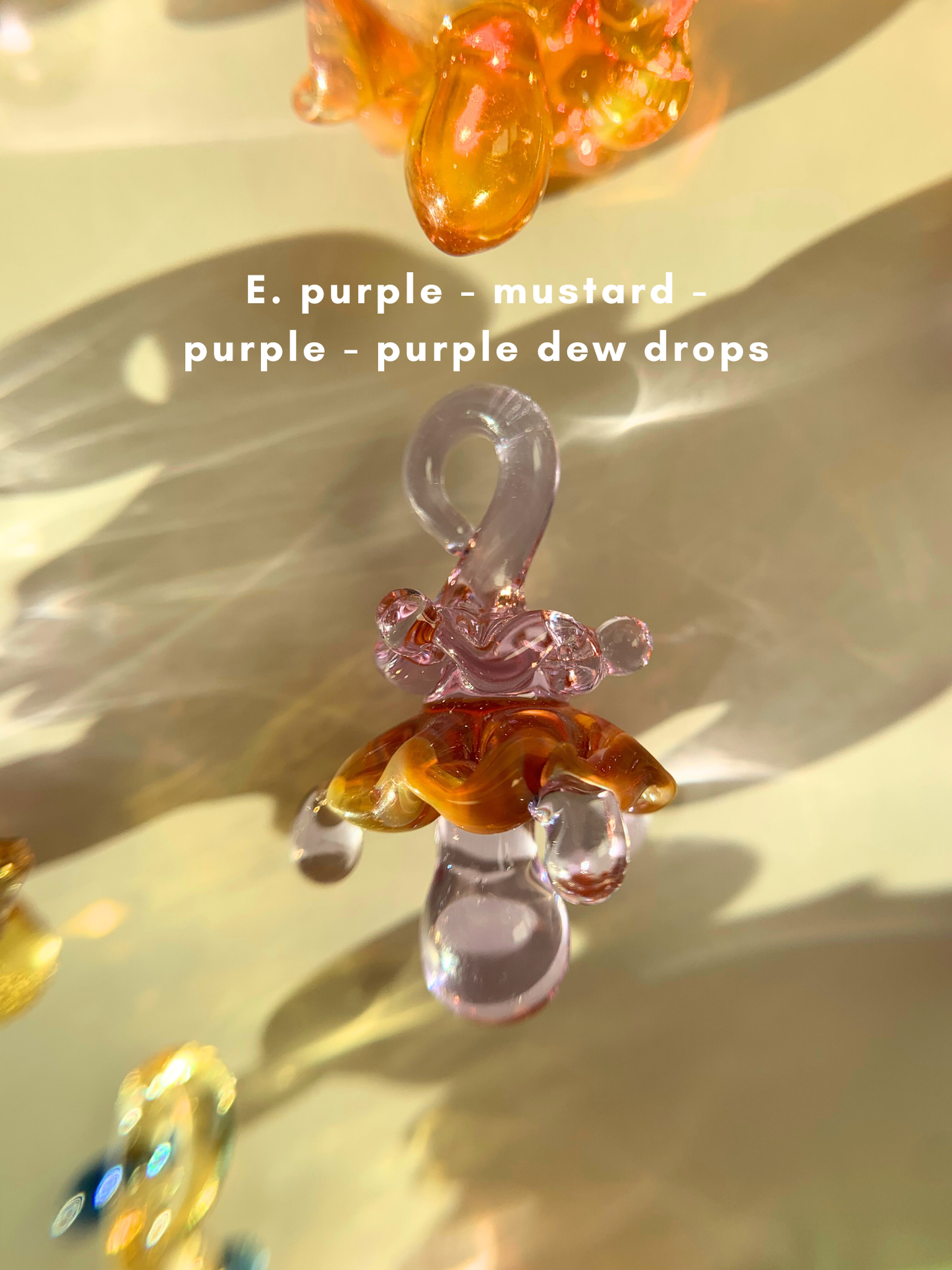 Mystical Mushrooms | Handmade lampwork glass art, each one of a kind