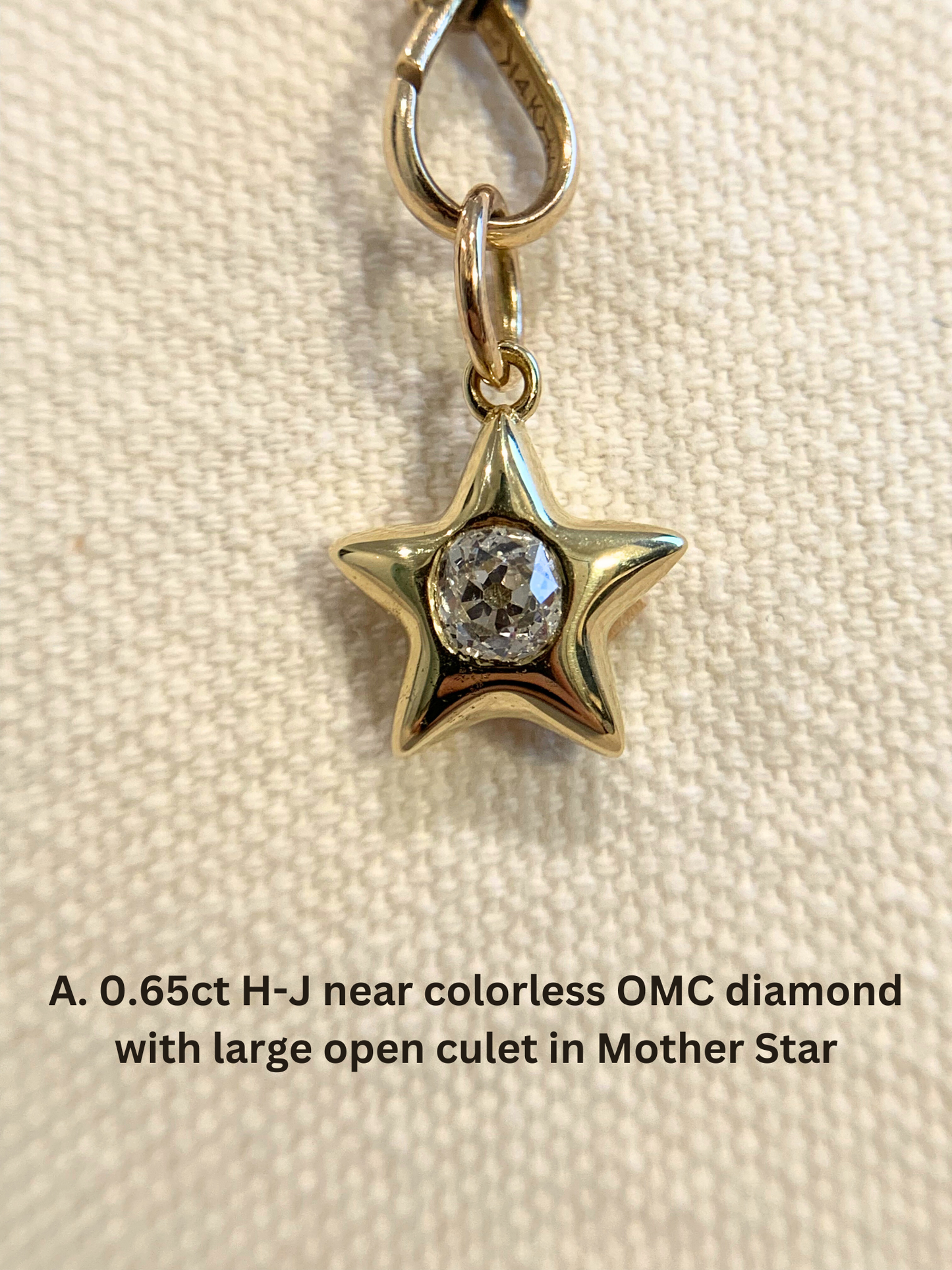 18k Little Star© volume 13 old cut diamonds, Mother Stars, rubies, heart edition sapphires, Hex edition sapphires