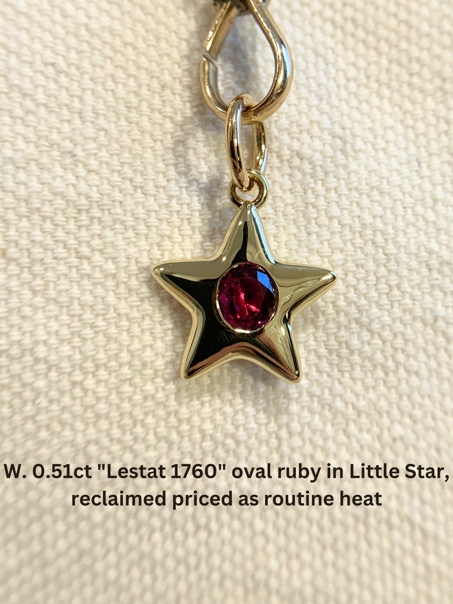 18k Little Star© volume 13 old cut diamonds, Mother Stars, rubies, heart edition sapphires, Hex edition sapphires
