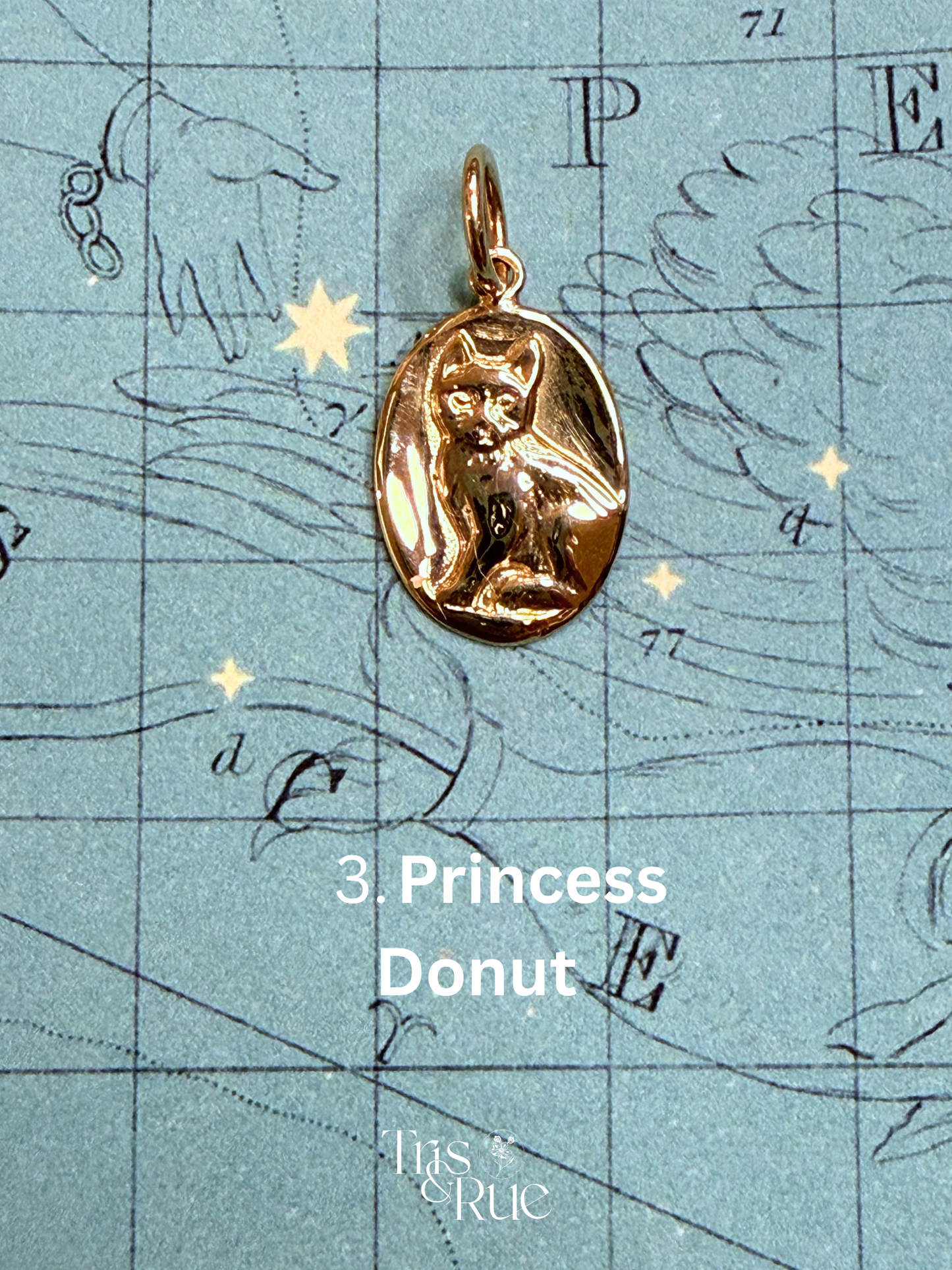 14k yellow gold Neko Medallion (First nine cats ready to ship)