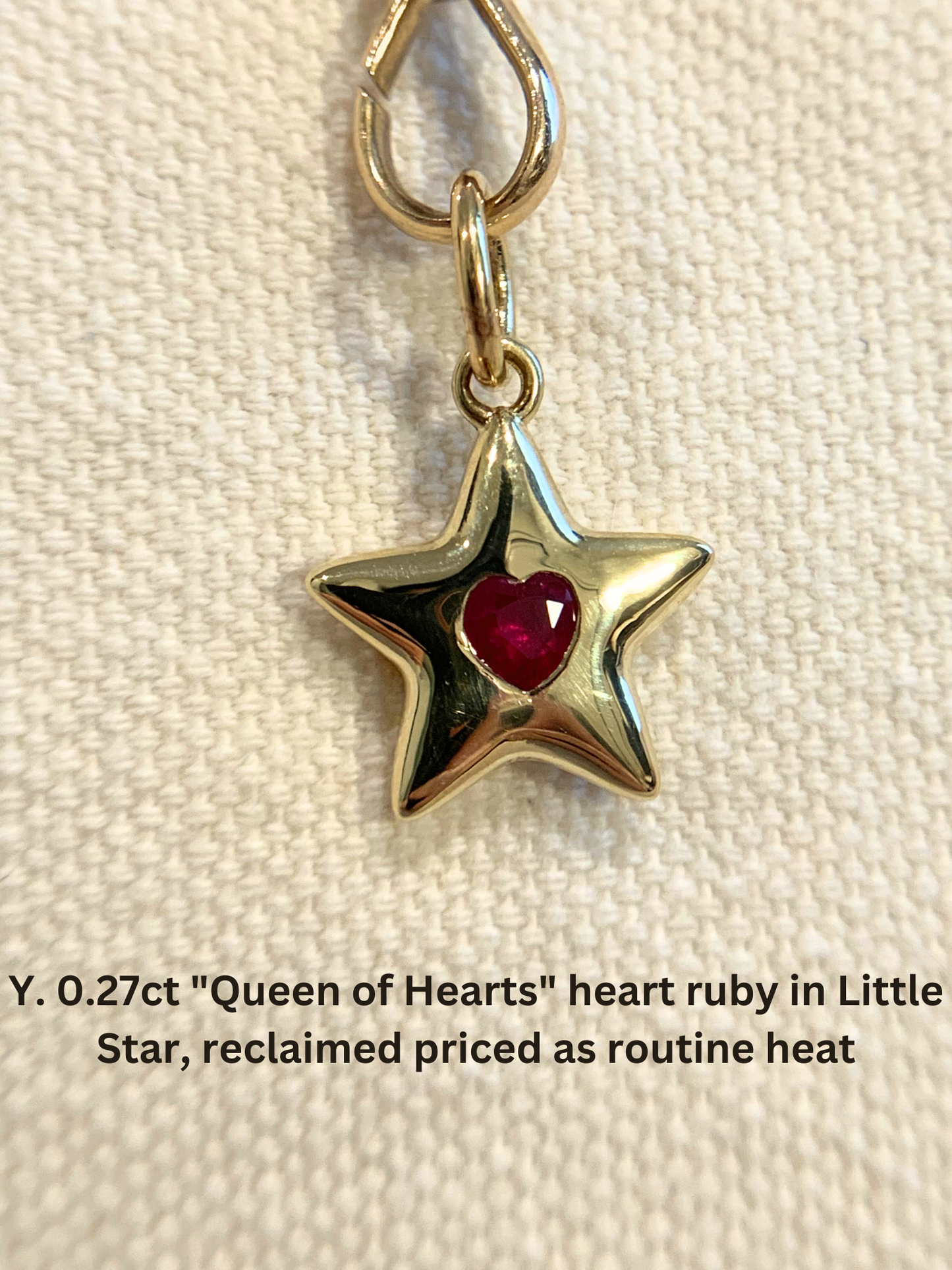 18k Little Star© volume 13 old cut diamonds, Mother Stars, rubies, heart edition sapphires, Hex edition sapphires