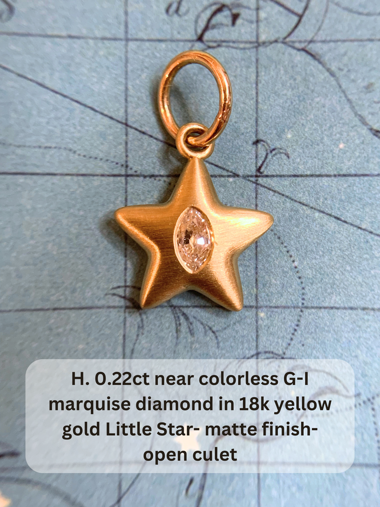 18k Little Star© volume 17 old cut diamonds, multicolor sapphires, rubies, emerald, garnets