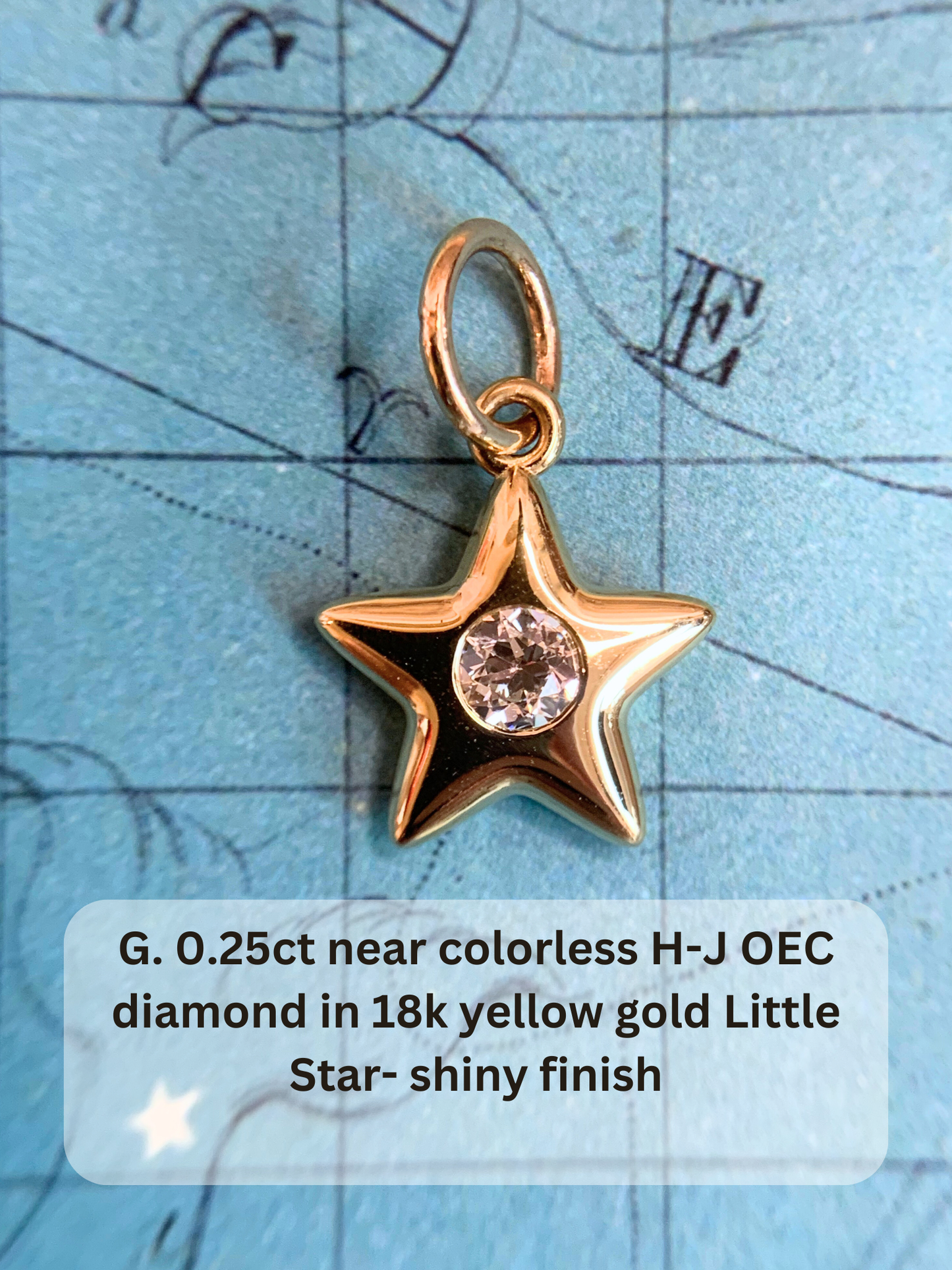 18k Little Star© volume 16 old cut diamonds, Mother Stars, heart edition sapphires, multicolor sapphires, emerald, garnet