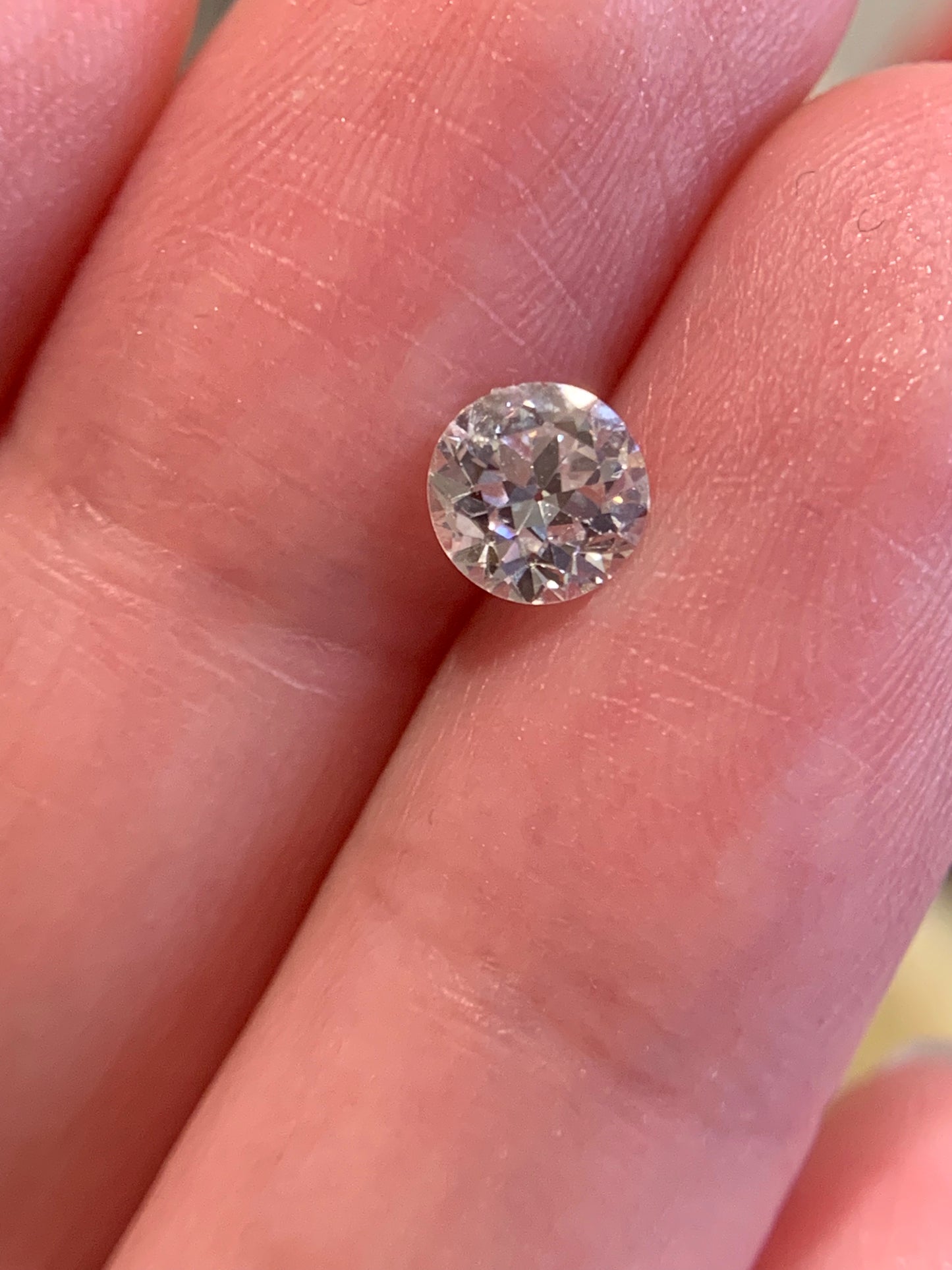 Sam. custom order - 0.72ct OEC diamond in 10k yellow gold Little Star, shiny finish