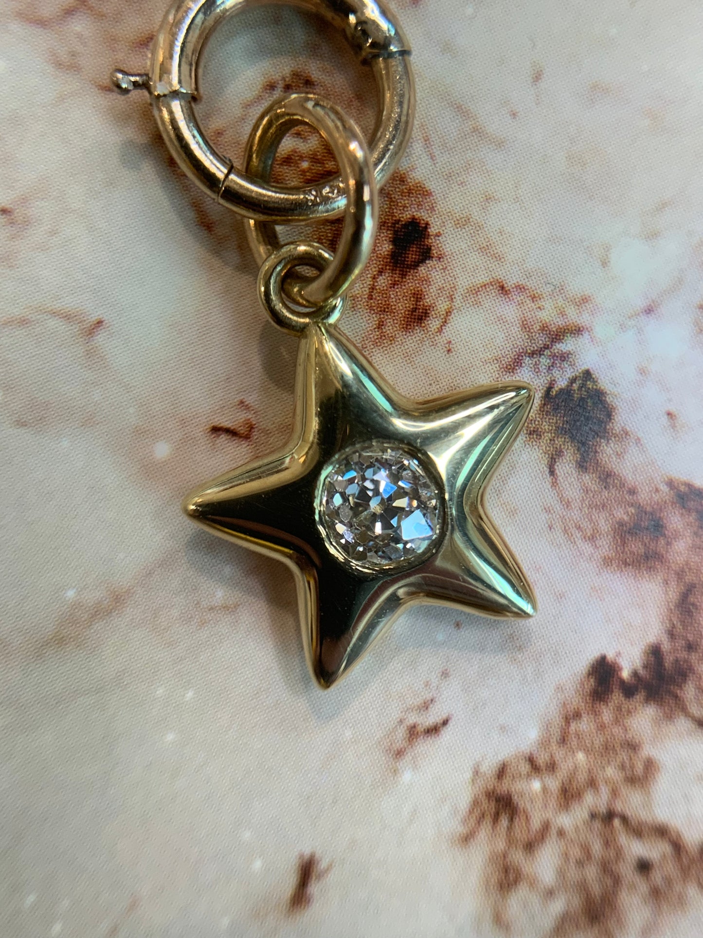 Kathleen T. custom order - Star S. 0.35ct "How's Moving Castle" K-M OMC in 18k yellow gold Little Star- shiny finish