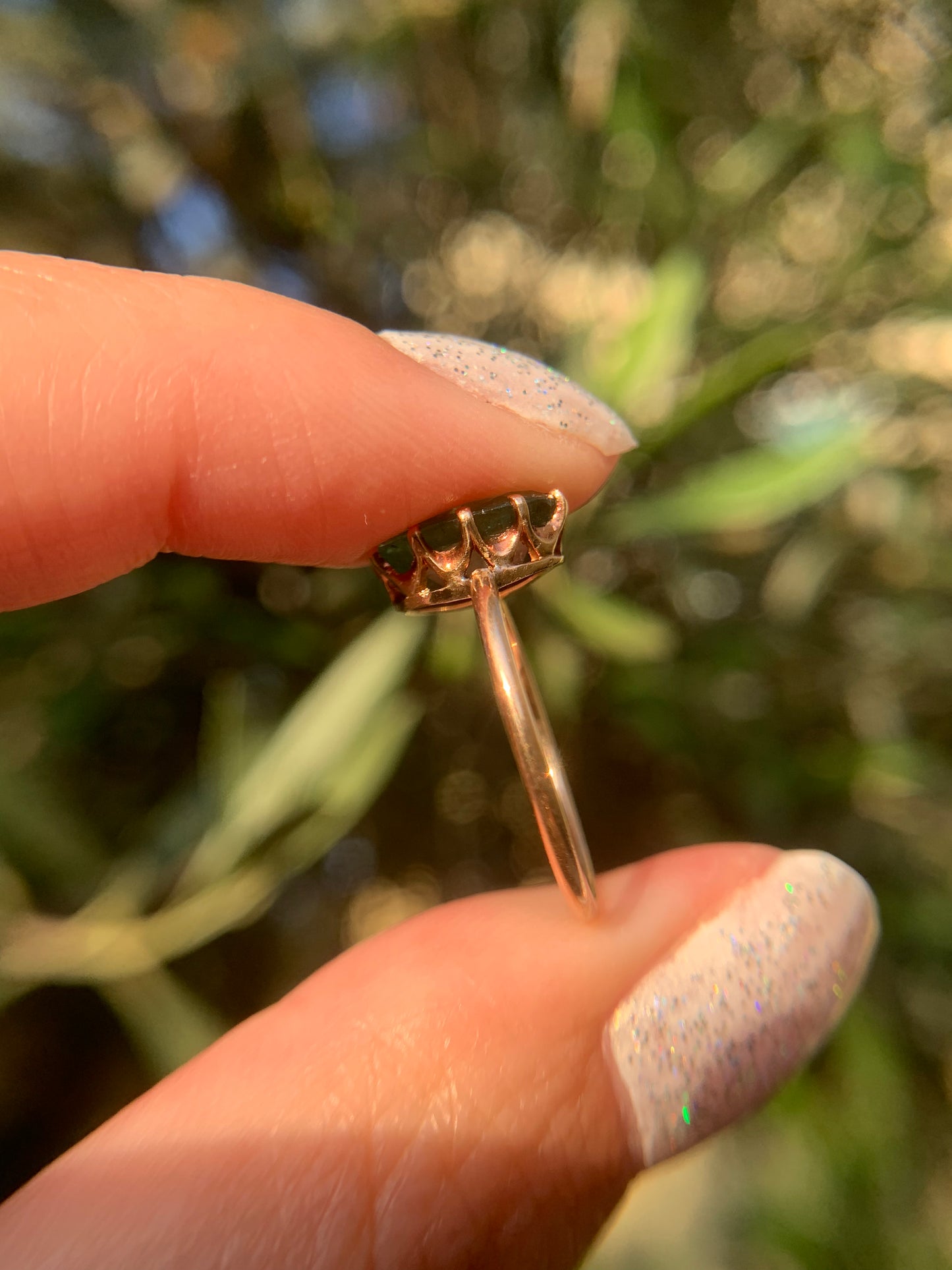 "Le Jardin" 2.25ct natural Zambian emerald in antique Victorian setting